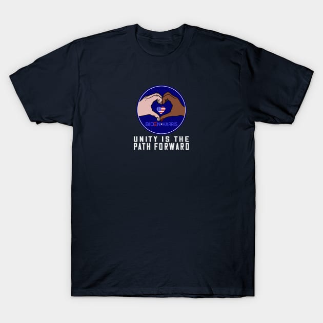 Unity is the Path Forward - Biden Harris T-Shirt by Jitterfly